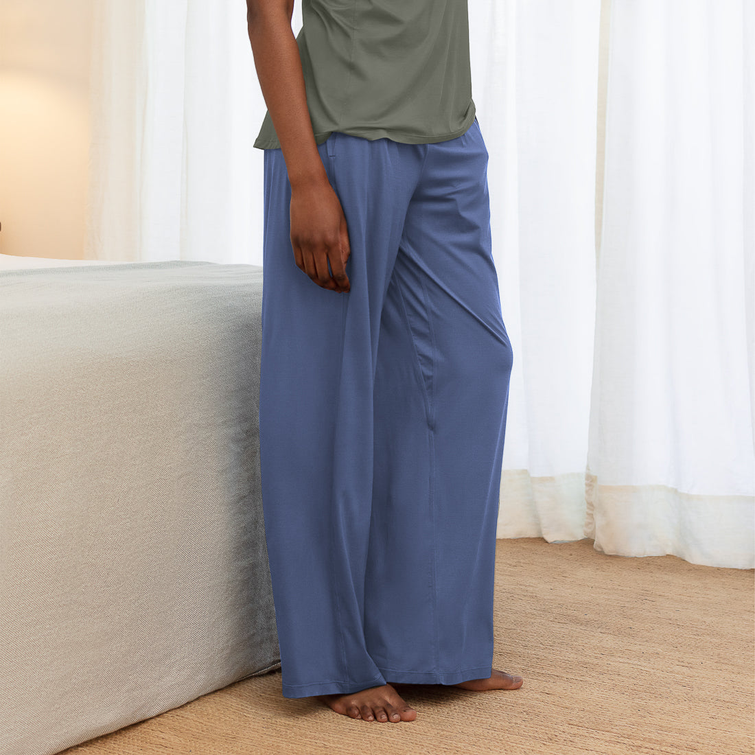 100% Cotton Jersey Knit Women Pajama Pants Sleepwear - Walmart.com